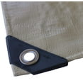 thumbnail image 6 of Protectera Heavy Duty Waterproof Tarp - 12 mil Thick - 12 feet by 16 feet - Neutral Tan Color, 6 of 7