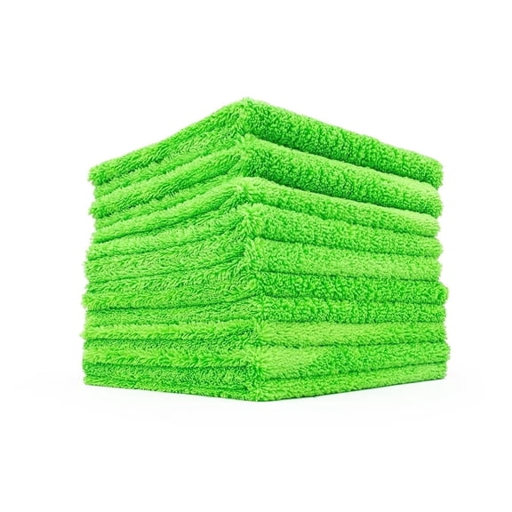 The Rag Company - Creature Edgeless - 420gsm, 16in x 16in, Lime Green (10 Pack)
