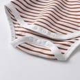 thumbnail image 6 of Infant Baby Boy Clothes Stripes Long Sleeve Romper + Suspender Pants Outfit Set 0-3 Months, 6 of 6