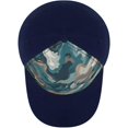 thumbnail image 3 of Blue Camouflage Pattern Baseball Cap Classic Golf Cap Soft Dad Hat Multicolor Adjustable Low Profile Hat Unisex, 3 of 6