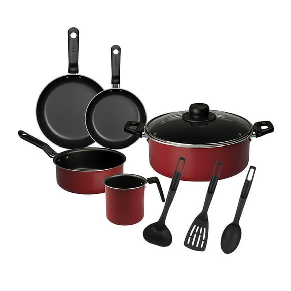 Batería Ekco Trends 9 Pizas Rojo