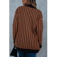 thumbnail image 6 of SHEWIN Women's Cardigan Sweaters Open Front Button Down Plaid Chunky Knit Fall Jackets with Pockets, 6 of 9