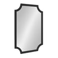 thumbnail image 7 of Kate and Laurel Hogan Wood Framed Mirror with Scallop Corners, 24 x 36 Inches, Black, 7 of 7