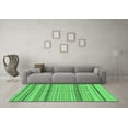 thumbnail image 3 of Ahgly Company Indoor Round Abstract Emerald Green Modern Area Rugs, 5' Round, 3 of 4