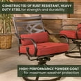 thumbnail image 5 of Hanover Montclair 5-Piece Patio Dining Set, 5 of 21