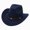 A6-Navy, variant on Ccpelsie Kids Cowboy Hat Girl Boy Classic Hat Felt Cowgirls Hats with Decorative Bands for 2-12Y Children Navy,3-8 Years