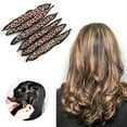 thumbnail image 1 of PVCS Leopard Print Hair Curls Sponge Curls Hair Curlers Creative Sleep Magic Curls, 1 of 4