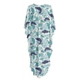 thumbnail image 7 of XYZCANDO Women's Long Kaftan Dress Flowy Maxi Dress Beach Cover Up Loose Fit Batwing Sleeve Swimsuit Cover Ups Fish Camouflage Hawaiian Robe Vacation Outfits Elegant Gown Top Night Dress, 7 of 7
