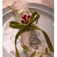 thumbnail image 2 of Plow & Hearth Solid Pewter Christmas Tree Ornament - Holiday Sentiments, 2 of 3