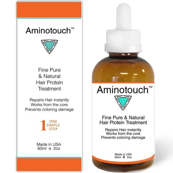 Aminotouch Natural PURE PROTEIN TREATMENT Grow Long Hair, Repair Damage & Split Ends, Strengthen Weak Hair, Collagen Filler Keratin Repair that Instant Results