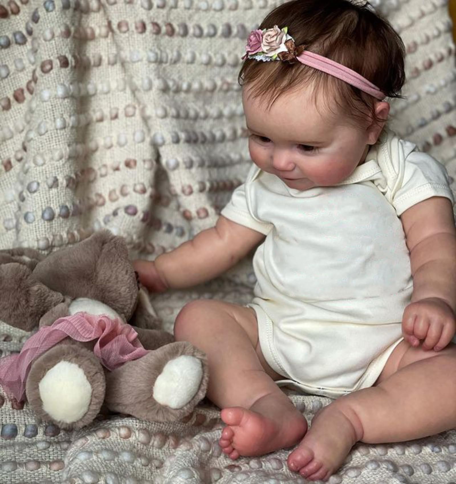 Reborn Sleeping Baby Dolls Black Girl 20 inch Realistic Reborn Doll Full Body Silicone Vinyl Lifelike African American Newborn Girl Toddler Kids Birthday Toys Age 6 +