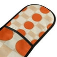 thumbnail image 4 of Yayeee Double Oven Mitt Kitchen Heat Resistant Baking 35" x7" Quilted Glove, Orange Geometric Circles, 4 of 6