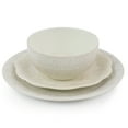 thumbnail image 5 of Elama White Lace 16 Piece Round Scallop Stoneware Dinnerware Set in White, 5 of 12