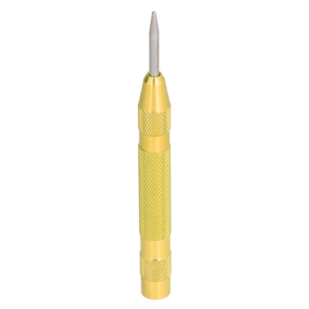 Punzón Central Automático, Punzón De Marcador Central Extraíble De Acero De 5,1 Pulgadas, Herramienta De Impacto De Resorte Ajustable Para Metal, Plástico, Madera, Vidrio,