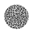 thumbnail image 2 of KDAGR 60 inch Round Beach Towel Blanket Gray Snow Leopard Jaguar White Pattern Skin Abstract Travel Circle Circular Towels Mat Tapestry Beach Throw, 2 of 2