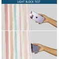 thumbnail image 6 of Vargottam Elegant Striped Pattern Curtains - Set of 2 Blackout Panels, 42 x 72 Inches - Noise Reducing & Energy-Efficient Room Darkening Window/Door Drapes for Modern Home Decor - Orange, 6 of 9