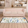 thumbnail image 2 of Yayeee Runner Rug for Bedroom 2'x6' Machine Washable Hallway Non Slip Mat, Blue Floral, 2 of 8