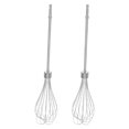 thumbnail image 2 of 2 batidores de huevos: batidores de acero inoxidable de 12 hilos para batidoras eléctricas de mano. Repuestos para cocina y uso comercial., 2 of 7