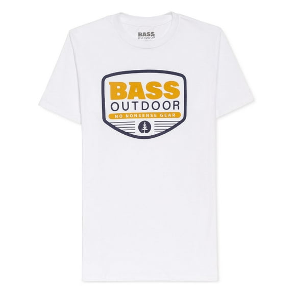 BASS OUTDOOR Mens Crewneck Cotton Graphic T-Shirt