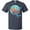 Navy Blue, variant on Fort Lauderdale, Florida Swimming Sea Turtle with Bubbles T-Shirt
