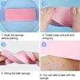 thumbnail image 4 of Esponja de ba?o, 6 piezas/paquete Limpieza doméstica de la piel Esponja de ba?o exfoliante Esponja de ba?o de ducha suave Esponja ideal para ni?os adultos(Rosado) Protección de La Piel Octpeak NO, 4 of 7