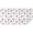 White Cow Black, variant on Pink Cow Strawberry Pattern Rectangle Tablecloth 60"x84",Waterproof Polyester Rectangle Table Cloth, Wipeable Spillproof Polyester Tablecloth for Dining, Camping, Indoor and Outdoor