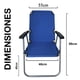 thumbnail image 2 of Silla Plegable de Playa Camping Exterior Resistente y Cómoda CJR Azul, 2 of 6