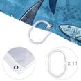 thumbnail image 4 of Shark Waterproof Shower Curtain Set with Hooks - Printed Bathroom Curtains - Decorative Bathroom Shower Curtains, 4 of 5