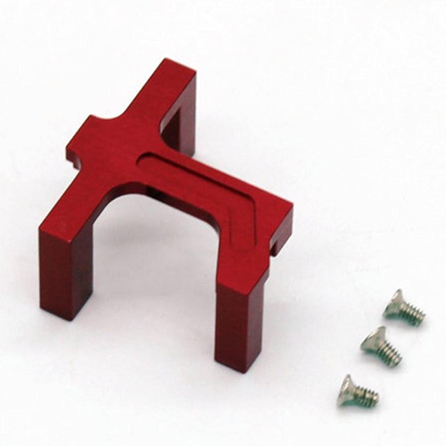 Soporte de montaje de servo de aluminio CUTICAT para K989 P939 Trucks Piezas de bricolaje rojo