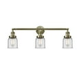 thumbnail image 2 of Innovations Lighting  Bell 3 Light 30" Bath Vanity Light Deco Swirl/Polished Chrome, 2 of 5