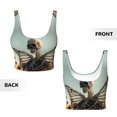 thumbnail image 6 of Sports Bras For Women Workout Tank Tops, Skull Butterfly Sunflower Running Vest With Removable Cups, 6 of 7