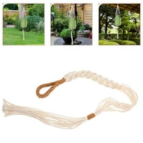 HOOWIFFY Hand Woven Wall Basket Decorative Planter for Indoor Outdoor Plants, Boho Hanging Storage, 1 Piece