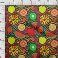 thumbnail image 3 of oneOone Georgette Viscose Red Fabric Tropical Fruit Diy Clothing Quilting Fabric Print Fabric By Yard 42 Inch Wide, 3 of 6