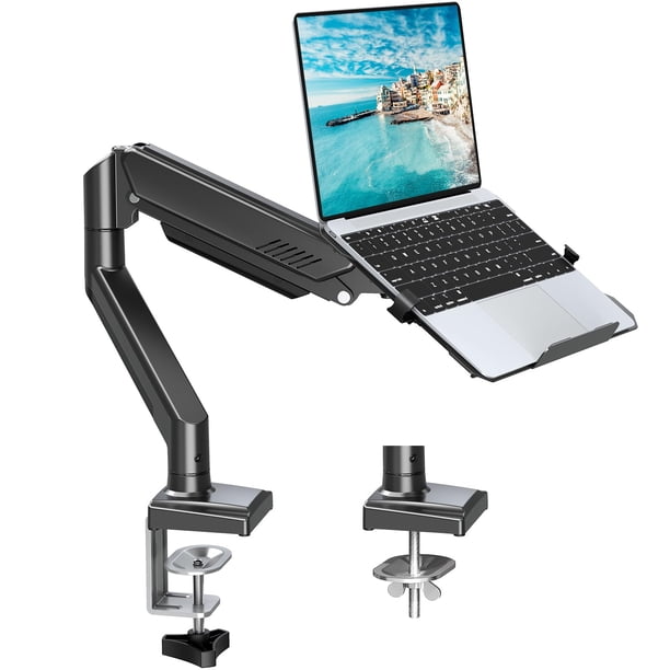 Soporte para laptop MOUNTUP 2 en 1 con brazo ajustable para laptop de 17"