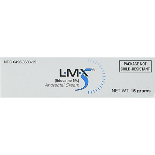 L.M.X 5% Topical Anorectal Cream for Minor Pains, 15 g