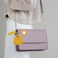 thumbnail image 2 of Unique Bargains 1 Pc Handbag Charms Keychains Flower Mirror Bag Accessories Yellow, 2 of 6