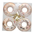 thumbnail image 1 of 4 Piezas de Adornos Navideños en Forma de Donut, Regalos de Fiesta, Colgante para de Navidad, Decoración Colgante de Donut para Ventana, Porche,, 1 of 8
