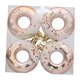 thumbnail image 1 of 4 adornos navideños de donuts para fiestas, decoración del hogar, diseño de escena, árbol de Navidad Oro rosa, 1 of 9