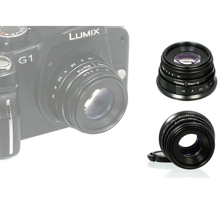 Fotasy Manual 35mm f1.6 APSC Lens for M43 MFT Micro 4/3 Mirrorless Cameras, fits Olympus OM-D E-M1 I II E-M1X E-M5 I II III E-PM2 E-PM1/Panasonic GH5 GX8 GX9 GX85 GX80 GX850 GX880 G90 G91 G95 G100