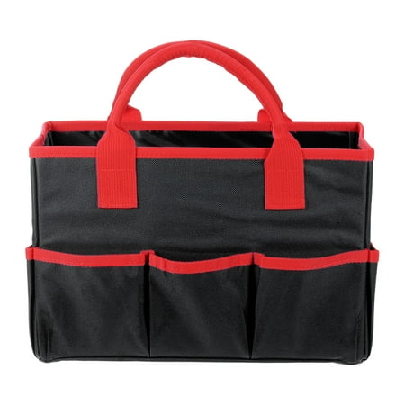 

Uxcell Garden Tool Bag 33cm x 15cm x 22cm Oxford Large Bag with Pockets Garden Tote Bag Black