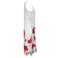 thumbnail image 4 of Lenago Robes d'Été Grande Taille pour Femmes Mode Femmes Imprimés Confortables d'Été Col Rond Poches pour Dames Robe Sans Manches Fête Plage Robes en Liquidation, 4 of 6