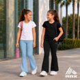 thumbnail image 3 of RBX Girls Leggings - 2 Pack Stretchy Girl Flare Leggings with Pockets Yoga Pants for Girls (7-16), 3 of 7
