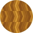 thumbnail image 1 of Ahgly Company Machine Washable Indoor Round Transitional Mahogany Brown Area Rugs, 7' Round, 1 of 7