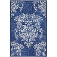 thumbnail image 3 of Nourison Whimsicle Bohemian Floral Navy Ivory 2' x 3' Area Rug, (2' x 3'), 3 of 8