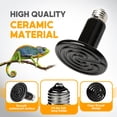 thumbnail image 5 of Lámpara de calor para reptiles HealSmart con emisor de calor de cerámica de 75 W, paquete de 2, 5 of 5