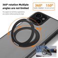 thumbnail image 4 of for iPhone 15 Case, Slim Fit Premium PU Leather [Compatible with MagSafe] [360° Rotatable Ring Kickstand] Shockproof Protective Cover for iPhone 15 Phone Case Magnetic, Grey, 4 of 7
