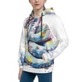 thumbnail image 2 of Daiia Watercolor Snake for Boys Fashion Hoodies & Sweatshirts with Kangaroo Pocket,Hooded Sweatshirt for Kid, Breathable& Moisture Wicking-Small, 2 of 6