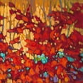 thumbnail image 2 of J., Charles 26x26 Black Ornate Wood Framed with Double Matting Museum Art Print Titled - Abstract Autumn 2, 2 of 4