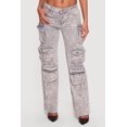 thumbnail image 3 of Women's VIP Acid Wash Utility Jeans, 3 of 4