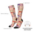 thumbnail image 4 of Gaeub Chaussettes de Design Imprimé Lamas Mignons Chaussettes Hautes Extensibles pour Hommes Femmes Adolescents, Chaussettes de Softball Soccer pour Randonnée, Sport, 4 of 6
